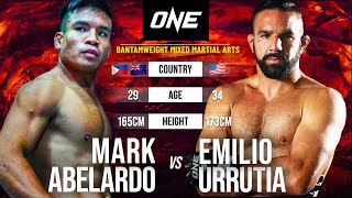 CRAZY FLYING ELBOW 🤯😱 Mark Abelardo vs Emilio Urrutia  Full Fight [upl. by Heda]