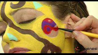 Face Painting LAlbero della Vita Parte 1  wwwoligenesiit [upl. by Steward]