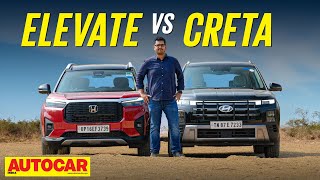 Hyundai Creta vs Honda Elevate  Which is the midsize SUV for you  Comparison  autocarindia1 [upl. by Bertolde117]