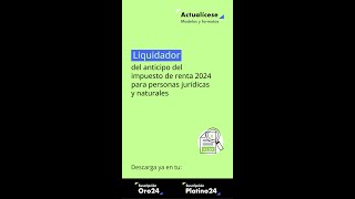 🚨Liquidador del anticipo del impuesto de renta 2024 para personas jurídicas y naturales [upl. by Jobi]