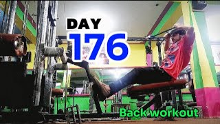 Day 176 of physical transformation journey Back and Rear delt  Fitanees [upl. by Hairej980]