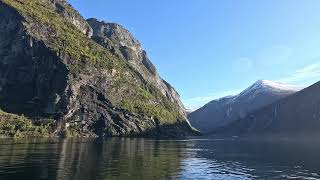 Ferry from Hellesylt to Geiranger [upl. by Yecaj]