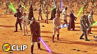 Jedi vs Droid Army  Battle of Geonosis Part 2  Star Wars Attack of the Clones 2002 Movie Clip [upl. by Corinna107]