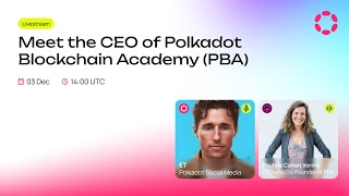 Meet the CEO of Polkadot Blockchain Academy PBA [upl. by Llenal113]