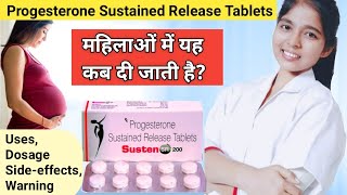 Progesterone sustained release tablets 200mg  susten 200 tablet during pregnancy  DrxPranjali [upl. by Burkitt]