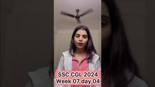 SSC CGL 2024 Mains Revision Series Week 07Day 04🔥🔥🔥 ssccgl cgl2024 [upl. by Clarette]