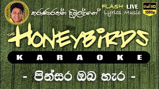 Pinsara Oba Hara Karaoke Without Voice පින්සර ඔබ හැර කැරෝකේ [upl. by Katharine]