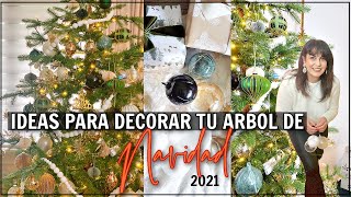 COMO DECORAR UN ARBOL DE NAVIDAD 2021 IDEAS y TIPS TODO PASO A PASO 2021  Christmas Tree Decor ✨ [upl. by Wurst983]