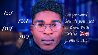 How to speak with British RP British accent 4 Important longer Vowel sounds [upl. by Dlared]