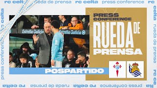 Rueda de prensa de Rafa Benítez tras el RC Celta vs Real Sociedad 12 [upl. by Akinajnat]