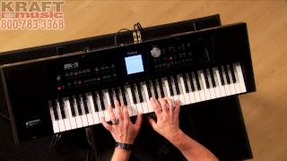 Kraft Music  Roland BK5 Backing Keyboard Demo with Scott Berry [upl. by Tioneb]