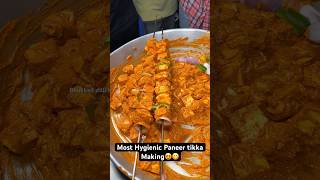 Most Hygienic Paneer tikka Making😍😋 Indian Street Food [upl. by Notnroht]