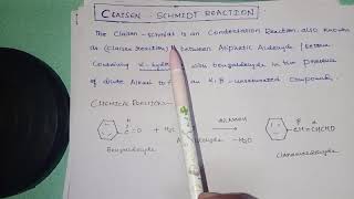 Claisen Schmidt reaction organic chemistry claisen reaction [upl. by Cid]