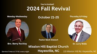 102224TUE  Fall Revival Night 2  BroBarry Rackley [upl. by Thisbe]