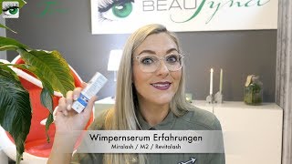 Wimpernserum vergleich 🤩 Miralash 🤩 Revitalash 🤩 M2 Lashes 🤩 meine Erfahrung  Meinung [upl. by Adnolaj98]