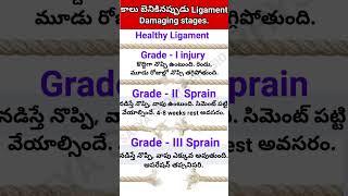 Ligament injury grades running injury pain youtubeshorts follow [upl. by Benedix]