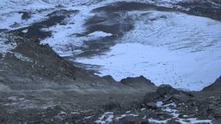 Stones in the Grand Couloir Gouter route Aug 2015 [upl. by Ramor416]