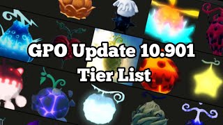 GPO Update 10901 Balance Patch PVE Devil Fruit Tier List [upl. by Teevens]