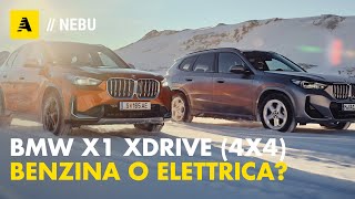 BMW X1  Lintegrale ENDOTERMICA è migliore dellELETTRICA su neve [upl. by Nawram]