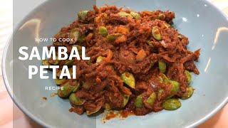 Sambal Tumis Petai amp Ikan Bilis  Malaysian Food Recipes  Kelly’s Private Kitchen [upl. by Nnayelhsa]