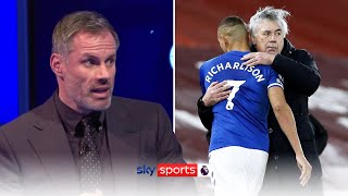 quotAncelotti was Evertons man of the matchquot  Jamie Carragher on Evertons Merseyside Derby win [upl. by Inverson]