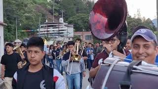 RECIBIMIENTO A LA BANDA DE SANTA MARIA TILTEPEC MIXE LACHIRIOAG 2023 [upl. by Fiske17]