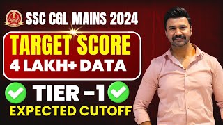 SSC CGL 2024 Tier 1 Expected Cutoff Analysis  Mains Target Score [upl. by Meihar476]