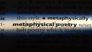 Metaphysical Poetry [upl. by Elish]