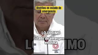 Distritos en Estado de Emergencia por 60 días ministerio gobierno foryou fypage viralvideo fyp [upl. by Etakyram661]