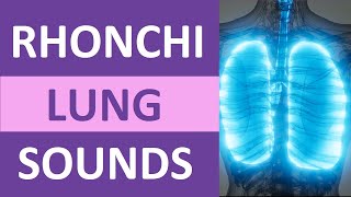 Rhonchi Lung Sounds Nursing NCLEX Review  Adventitious Lung Sounds [upl. by Gunar320]