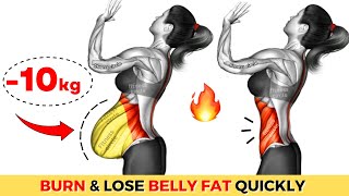 To Lose Belly Fat TOP Exercises➜30 Minute STANDING Workout  Lose That STUBBORN BELLY FAT in 2 Weeks [upl. by Artamas934]