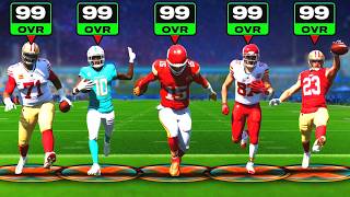 Scoring a 99 Yard Touchdown with EVERY 99 Overall in Madden 25 [upl. by Kannav]