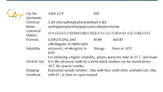 GC13252Meclizine2HCl1104229 [upl. by Nivle]