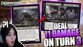 11 Damage on TURN 3😳NEW Orzhov Rooms Deck🤍🖤 Standard MTG Arena [upl. by Nueoras]