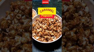 5 Mins Homemade caramel popcorn shortsfeed [upl. by Ayor]