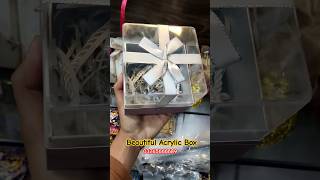 Elegant Acrylic Gift Box 😍 Acrylic boxes New Collection 2024 💞 acrylicbox gift libertymarket [upl. by Adahs]