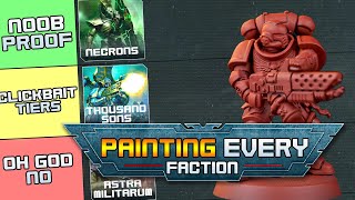 The PAINting Tier List  Ranking Every 40K Faction by Painting Difficulty [upl. by Aleakam]