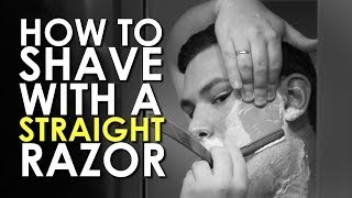 How to Shave with a Straight Razor  AoM Instructional [upl. by Atteiram]