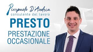 PRESTO  Le prestazioni occasionali [upl. by Nagah]