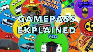 Every Gamepass Explained  Car Crushers 2 Roblox [upl. by Free]