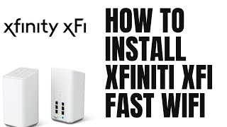 How To Install Xfinity XB7 Gateway XFI WIFI [upl. by Keefer]