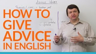 How to Give Advice in English  recommend suggest advise encourage [upl. by Ardenia343]