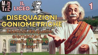 Disequazioni goniometriche elementari o a esse riconducibili fratte e lineari [upl. by Airotna]