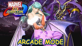 Marvel vs Capcom Infinite Arcade Mode with Morrigan amp Jedah [upl. by Etteloiv]