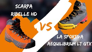 Scarponcini La Sportiva aequilibrium lt gtx VS Scarpa ribelle hd  quali scegliere [upl. by Ahpla]