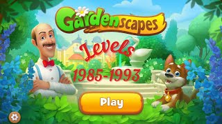 Gardenscapes Levels 19851993 walkthrough ios android [upl. by Anelaf]