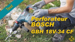 Test  Perforateur sansfil Bosch GBH 18V34 CF [upl. by Saba69]