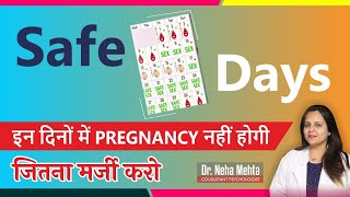 Safe Days to Prevent Pregnancy  Safe days to get physical  Hindi  Dr Neha Mehta [upl. by Martella]