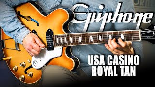 Let The Tones Do The Talking Epiphone USA Casino Royal Tan [upl. by Sklar88]