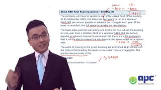 ACCA SBR Onerous Contract IAS 37 Past exam question Ecoma [upl. by Vale]